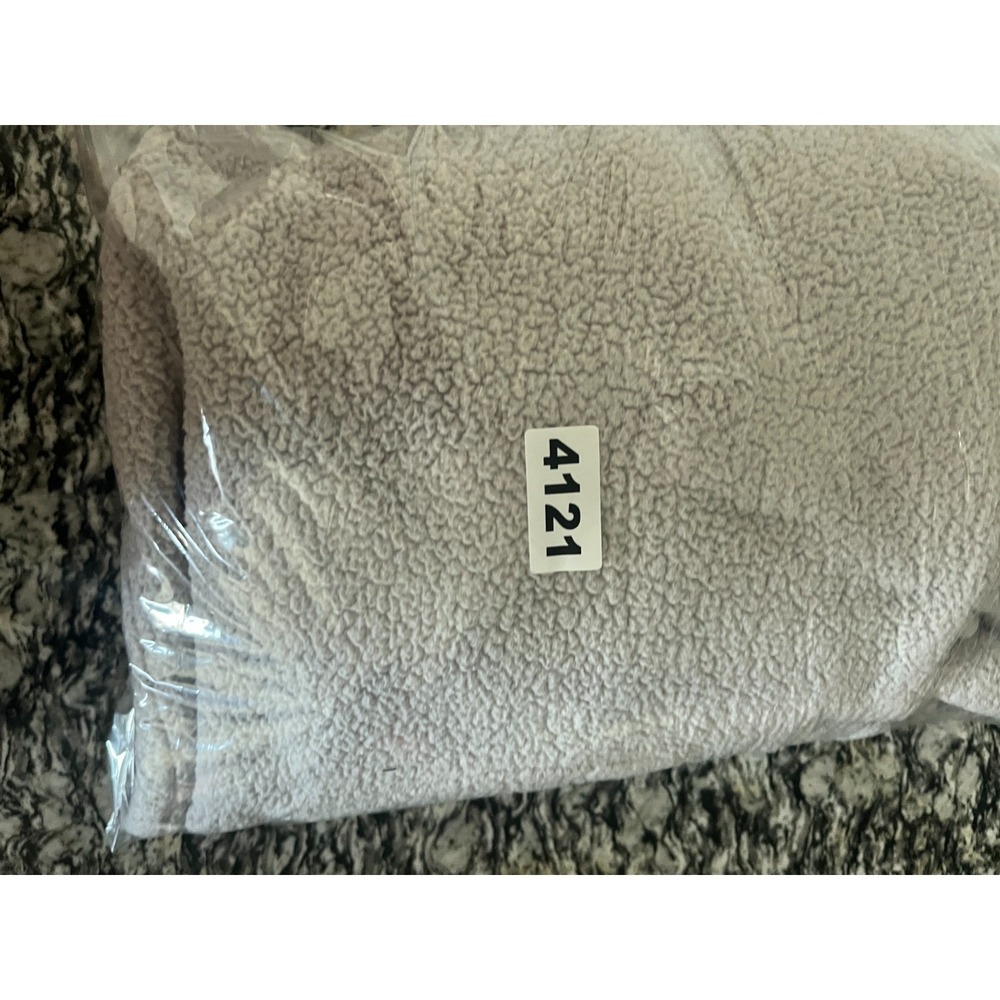 Love by Gap Cozy Sherpa Robe Womens XS/S Crystal Gray Tie Belt Waist Sleepwear - Picture 6 of 6